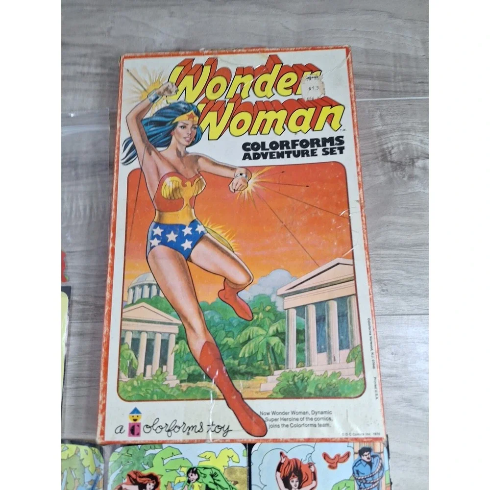 Wonder Woman Colorforms Adventure Set Vintage 1976 in Box DC Comics (Incomplete)